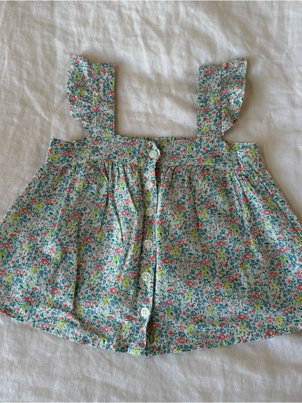 Baby Gap Toddler Girl Floral Print Blouse 18-24 Months NEW